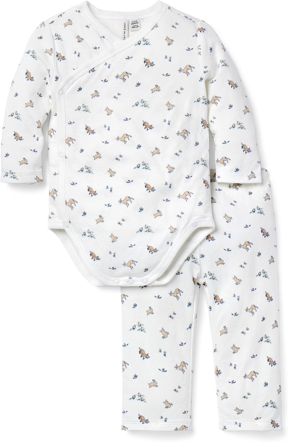 Janie and Jack Baby Baby Woodland Friends Wrap Matching Set