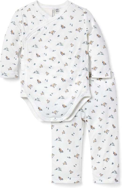 Janie and Jack Baby Baby Woodland Friends Wrap Matching Set