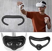 Vista 8 de Oculus Quest 2 Facial Interface Bracket Leather Eye Cover 6 Sets (Black)
