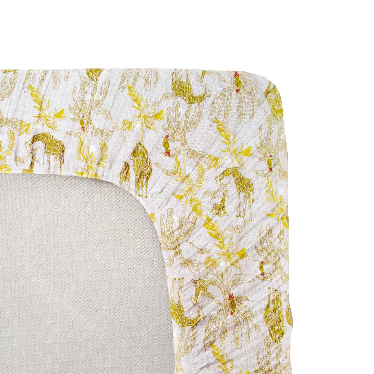 Domiva Jersey Fitted Sheet - Honey Moon - 70 X 140 Cm - Stretch Cotton - Oeko-Tex