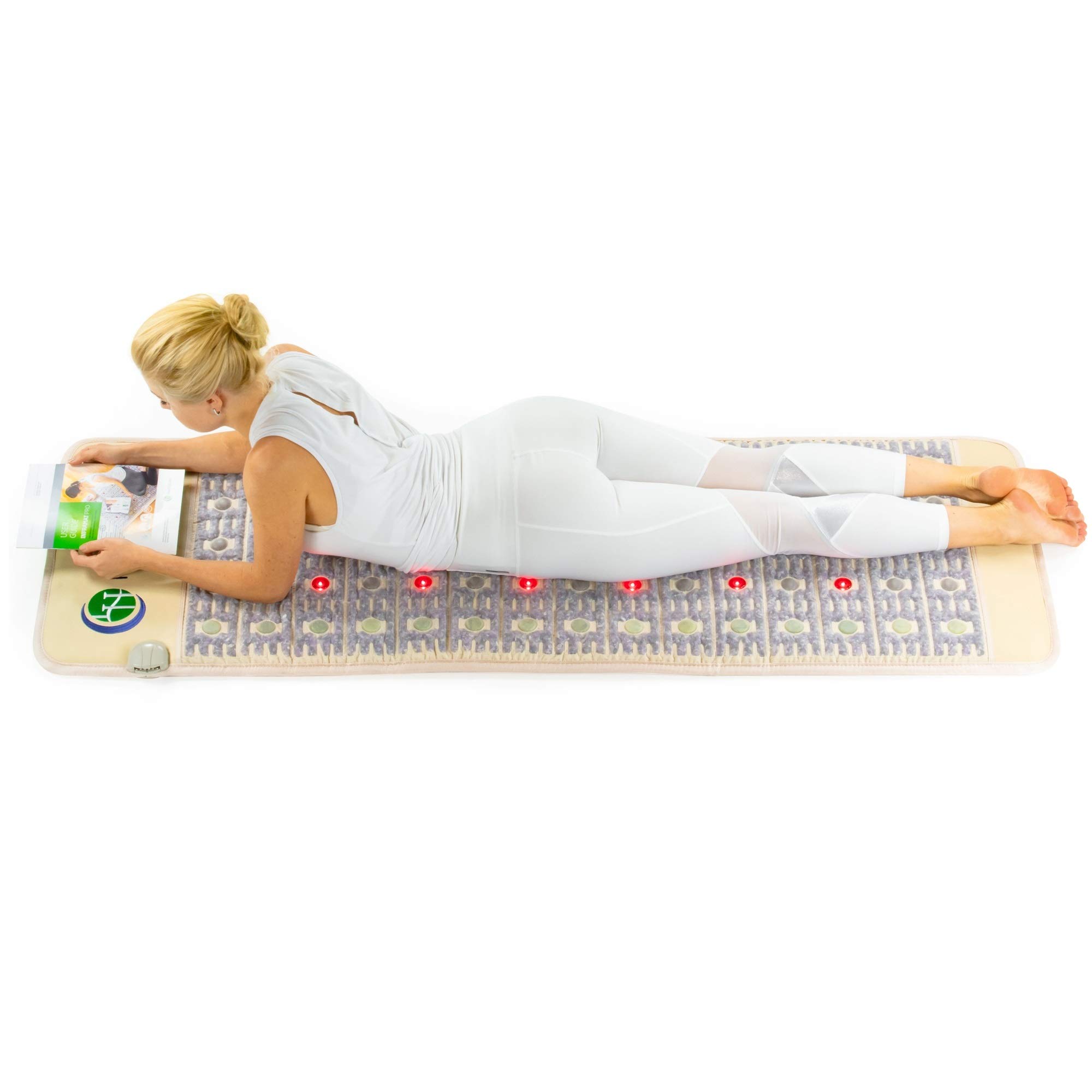 HealthyLine Advanced Multi-Purpose Gemstone Heating Pad - Far Infrared Heated Mat - 72 x 24 inches