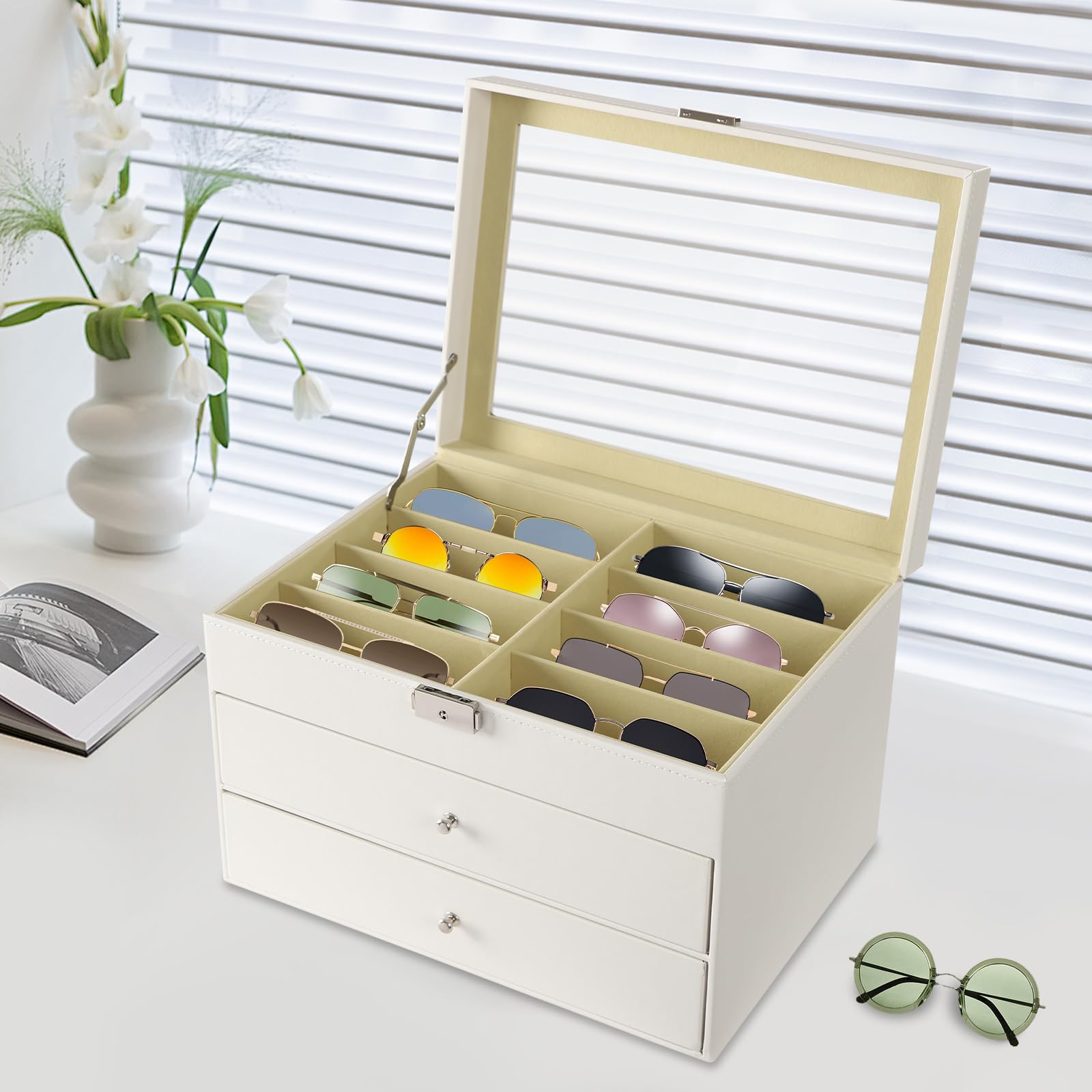 Caja de almacenamiento para gafas de sol