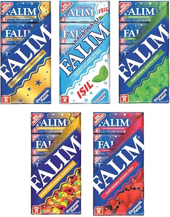 Falım 5 li Şekersiz Sakız, 5 li Karma Paket