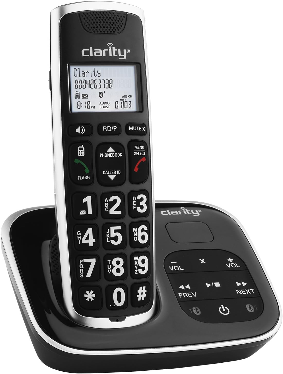 Clarity 59914.001 BT914 Severe Hearing Loss Cordless Amplified Phone