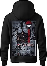 Khakey Hoodie for Boys Stylish Madara Uchiha Front and Back Printed Anime Hoodie Best Winter Wear Hooded Sweatshirt