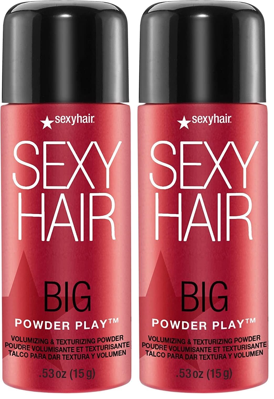 SexyHair Big Powder Play Volumizing Texturizing Powder 0 53 Oz Colorless on Hair Fragrance Free Instant Lift Pack