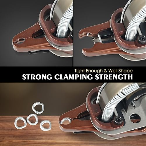 Miniatura 3 de Woodpecker C50 - Alicates manuales de calibre 11 de 0.512-0.551 in de diámetro de cierre con 320 anillos C50 de aleación de zinc y aluminio