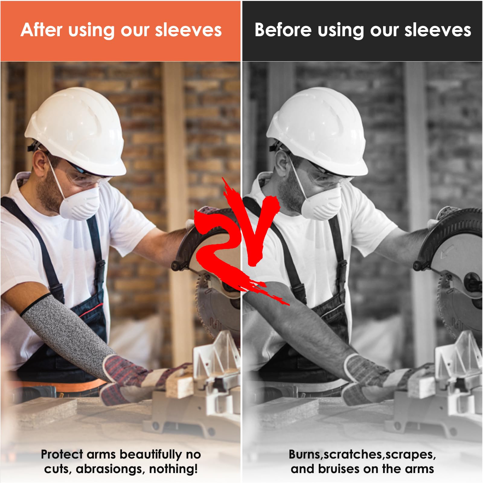 Arm Protection Sleeves with Thumb Hole - Image 4