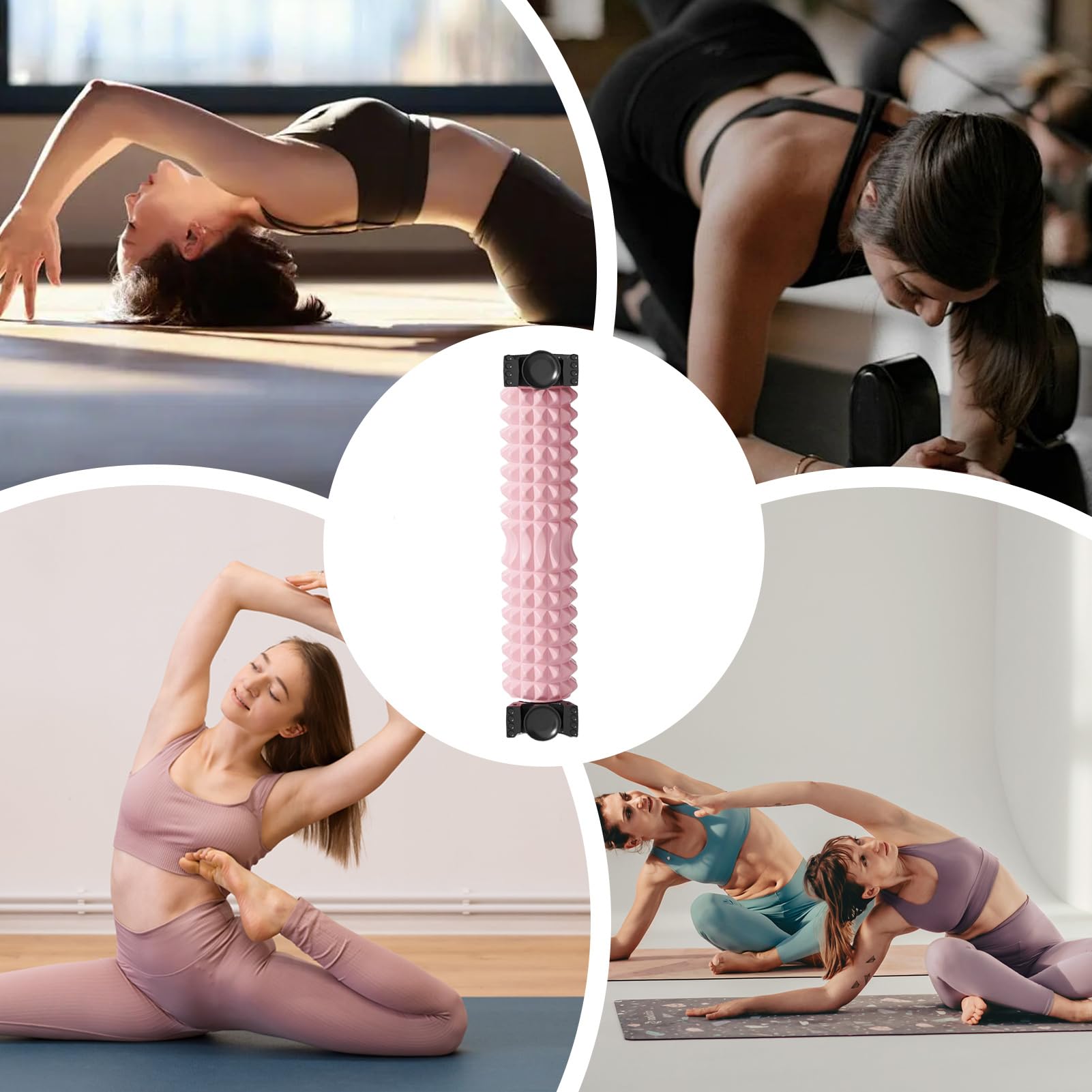 Rullo da Massaggio in Schiuma Massaggiatore Stretcher Antiscivolo | Foam Roller per l'Esercizio Per Esercizio, Stretching, Allenamento, Sonno, Arricciatura Notturna, Gamba, Corpo, Muscolo,