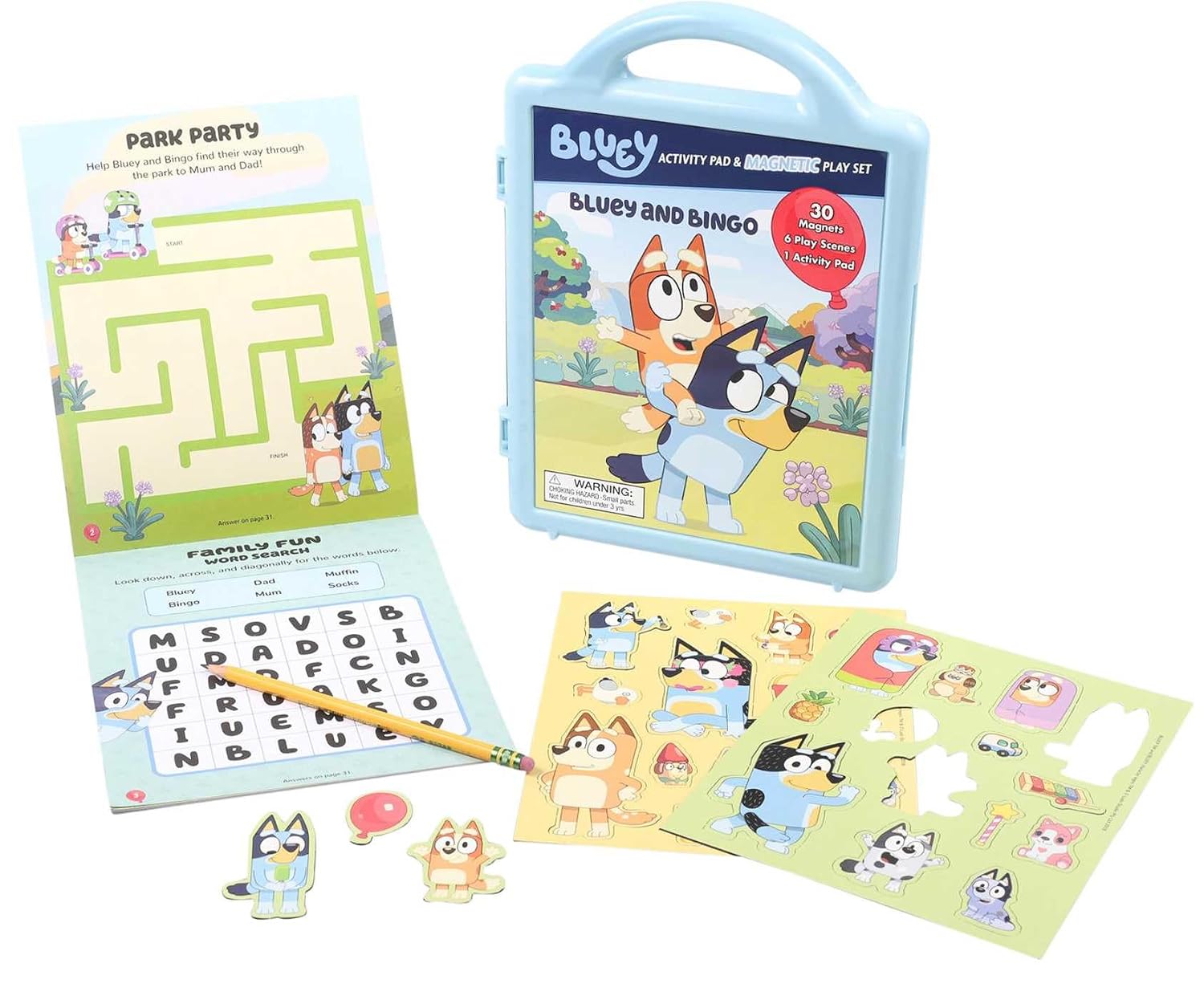 Bluey: Bluey and Bingo (Magnetic Play Set)      Paperback – January 16, 2024