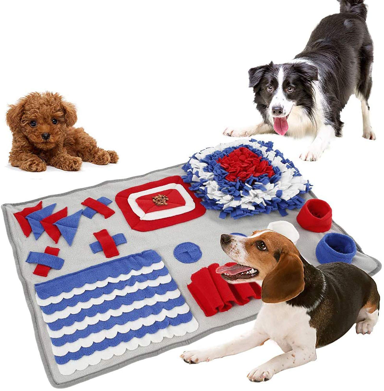 Tapis à priser pour chiens bleu : stimulez le flair et l'instinct naturel