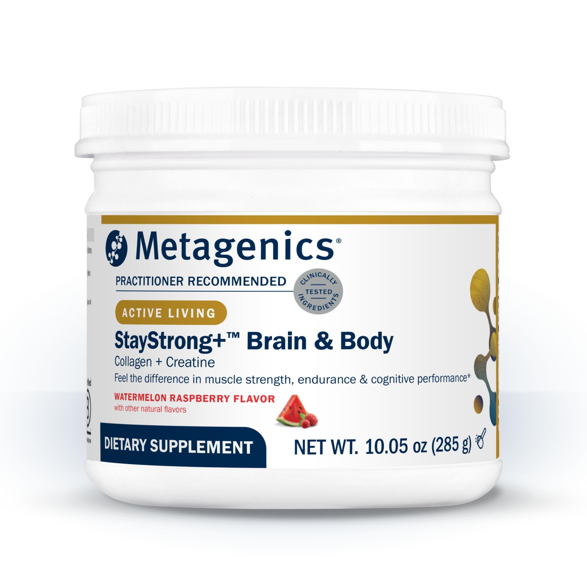 Metagenics StayStrong+ Collagen Powder with Creatine, Watermelon Raspberry