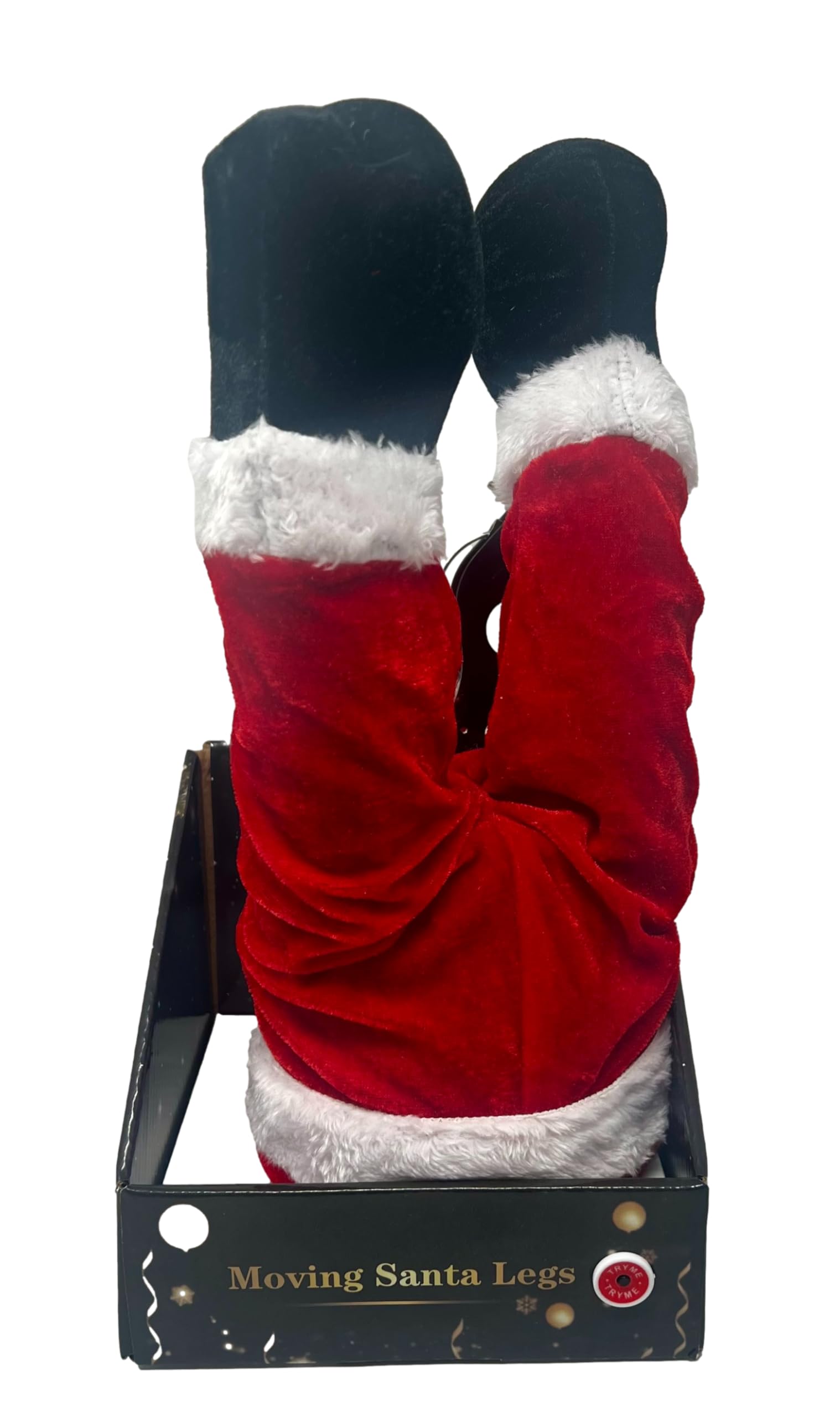 Gambe di Babbo Natale in Movimento, 40cm Ideale per addobbi e allestimenti Natalizi, posizianobile in qualsiasi punto, amche sull Albero di Natale !