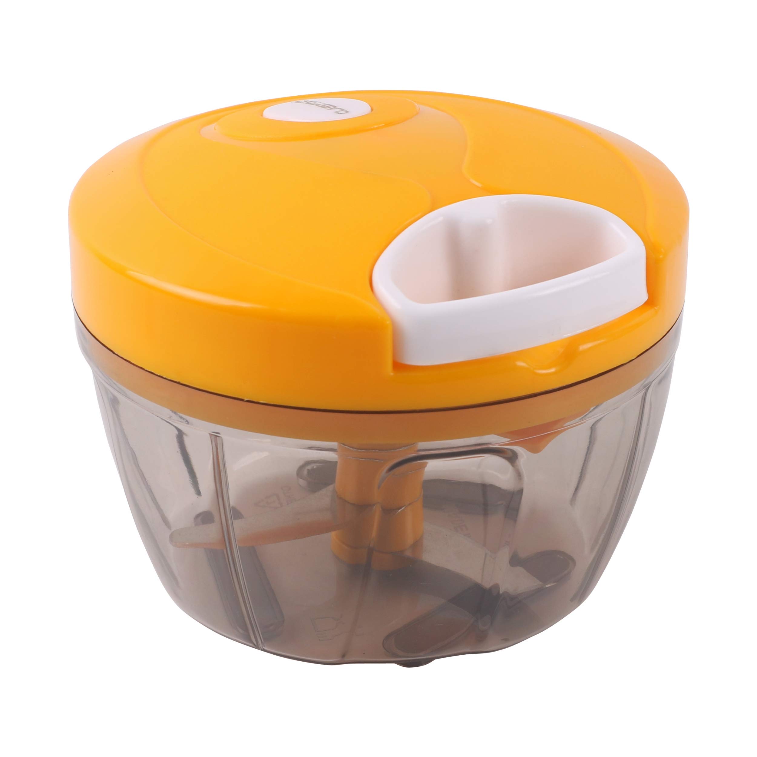 Classy Touch Powerful Manual Food Chopper 3 Blades Vegetable Food Blender Processor (500 ML/2 Cup Capacity-Yellow)-image-49