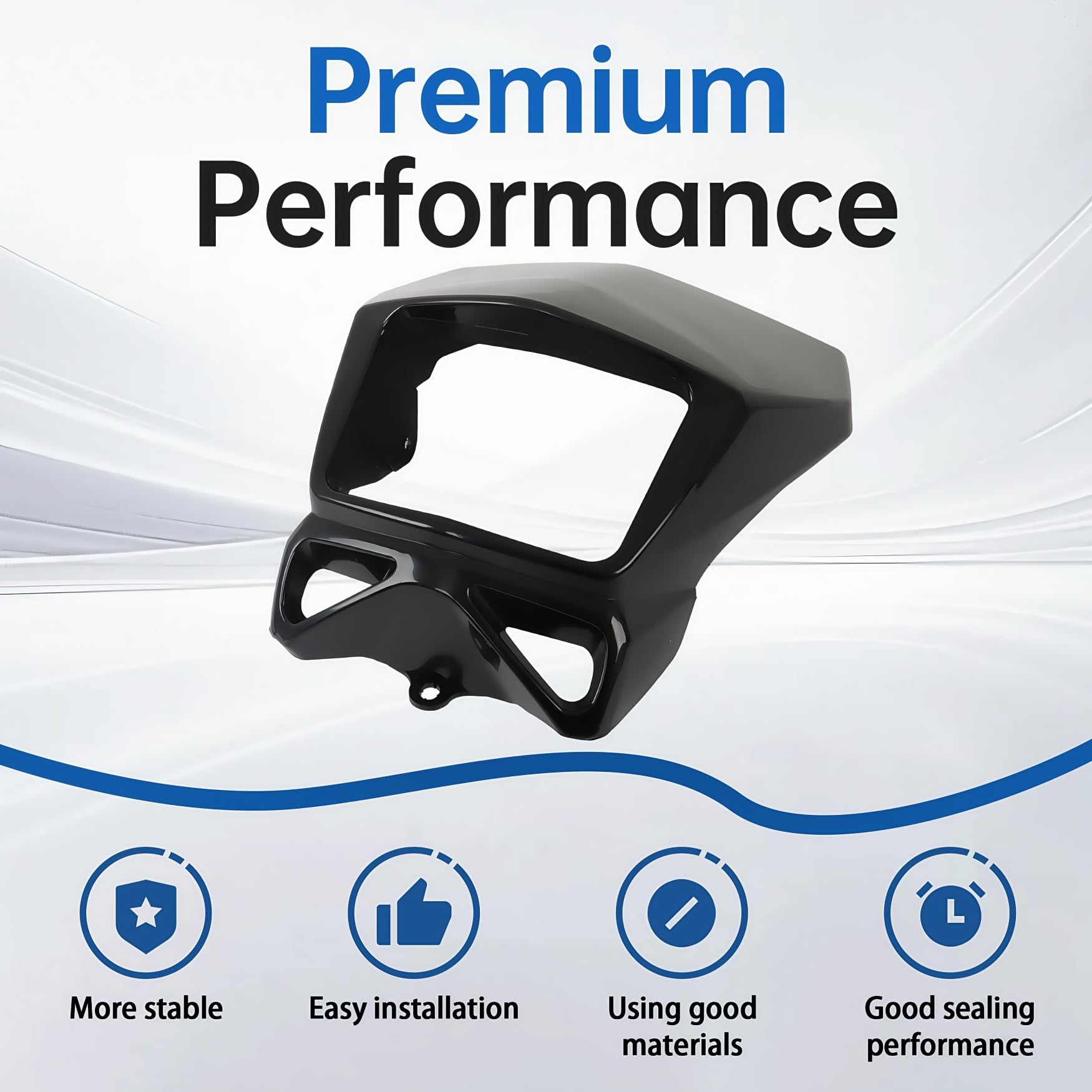 Amazon.com: WFLNHB Black Headlight Shroud Surround Replacement for