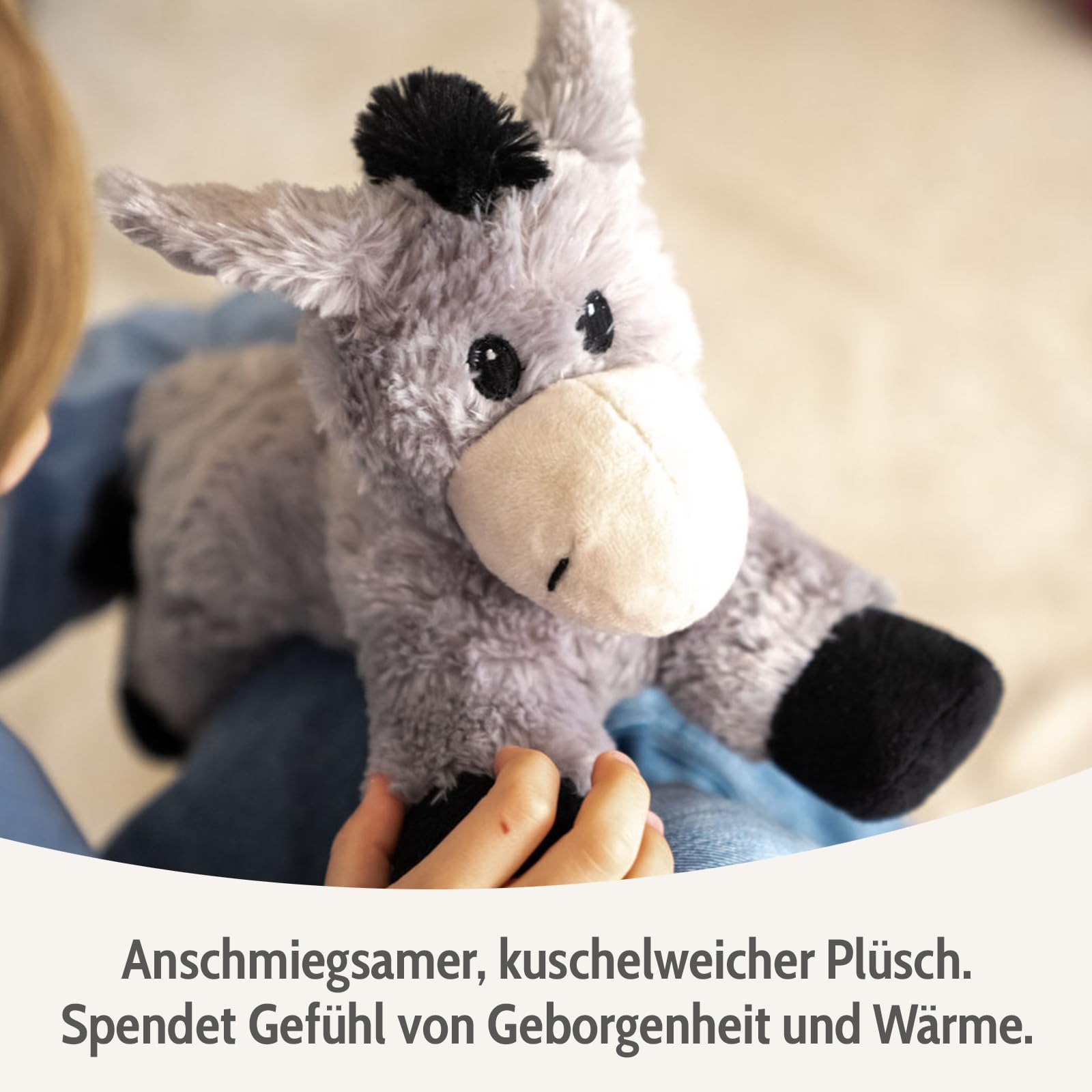Habibi Wärmekissen/Stofftier f. Kinder u. Erwachsene (Esel)