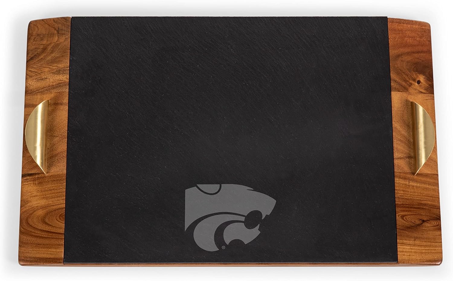 PICNIC TIME NCAA Unisex-Adult NCAA Covina Acacia and Slate Serving Tray, Charcuterie Board Set