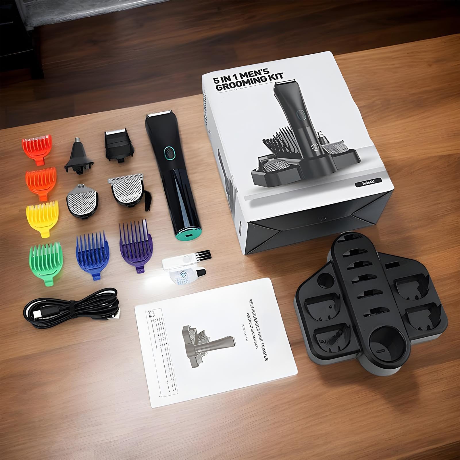 TRIMMER FOR MEN, TRIMER Zestaw męki elektrycznej brody