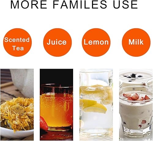 Miniatura 5 de Yctze - Jarra pequeña de acrílico transparente, botella de jugo a rayas, agua helada, jarra para jugo frío con tapa para bar y hogar (16.9 fl oz)