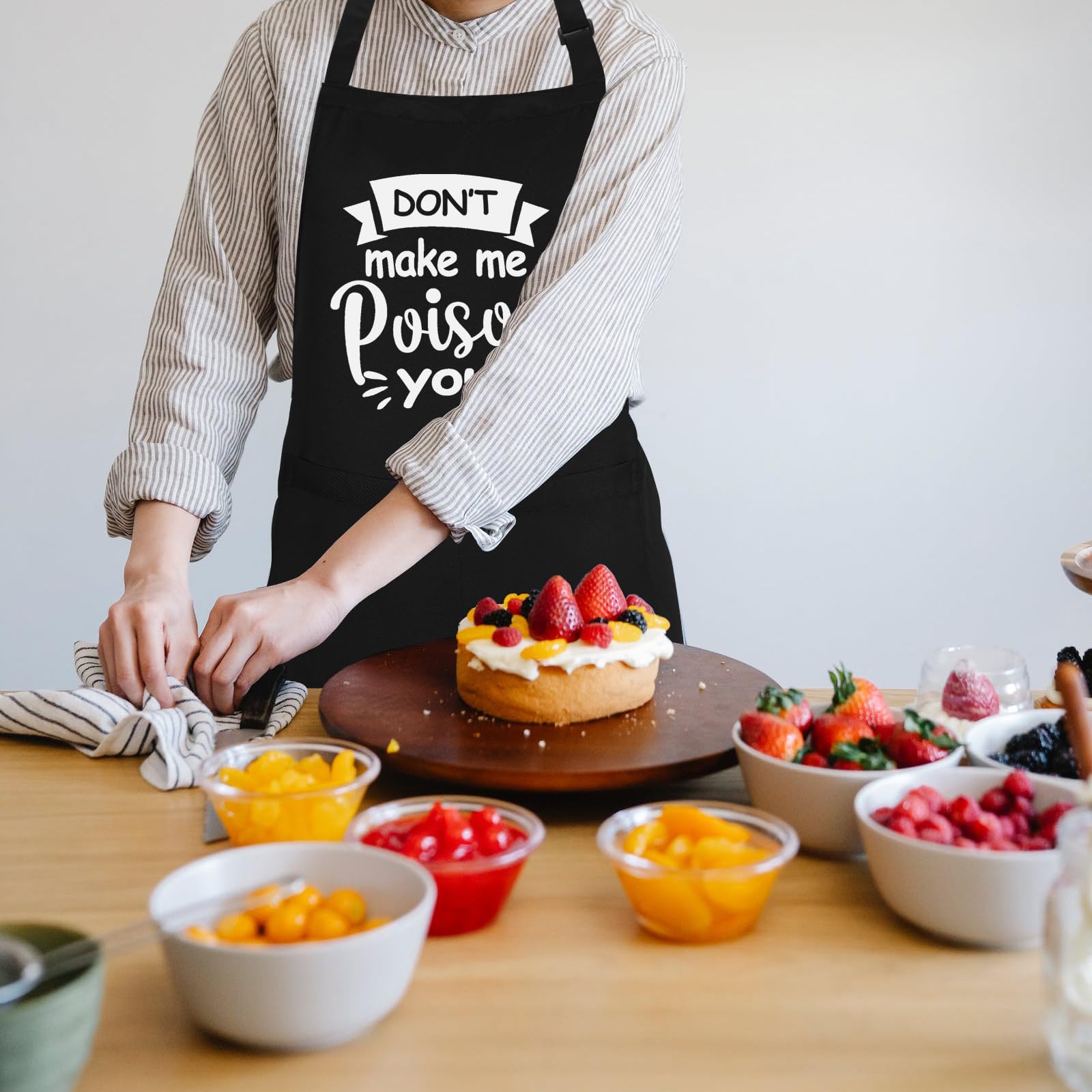 Delantales divertidos para mujer con bolsillos, delantal de cocina, regalo para mamá, esposa, cumpleaños, día de la madre, Navidad