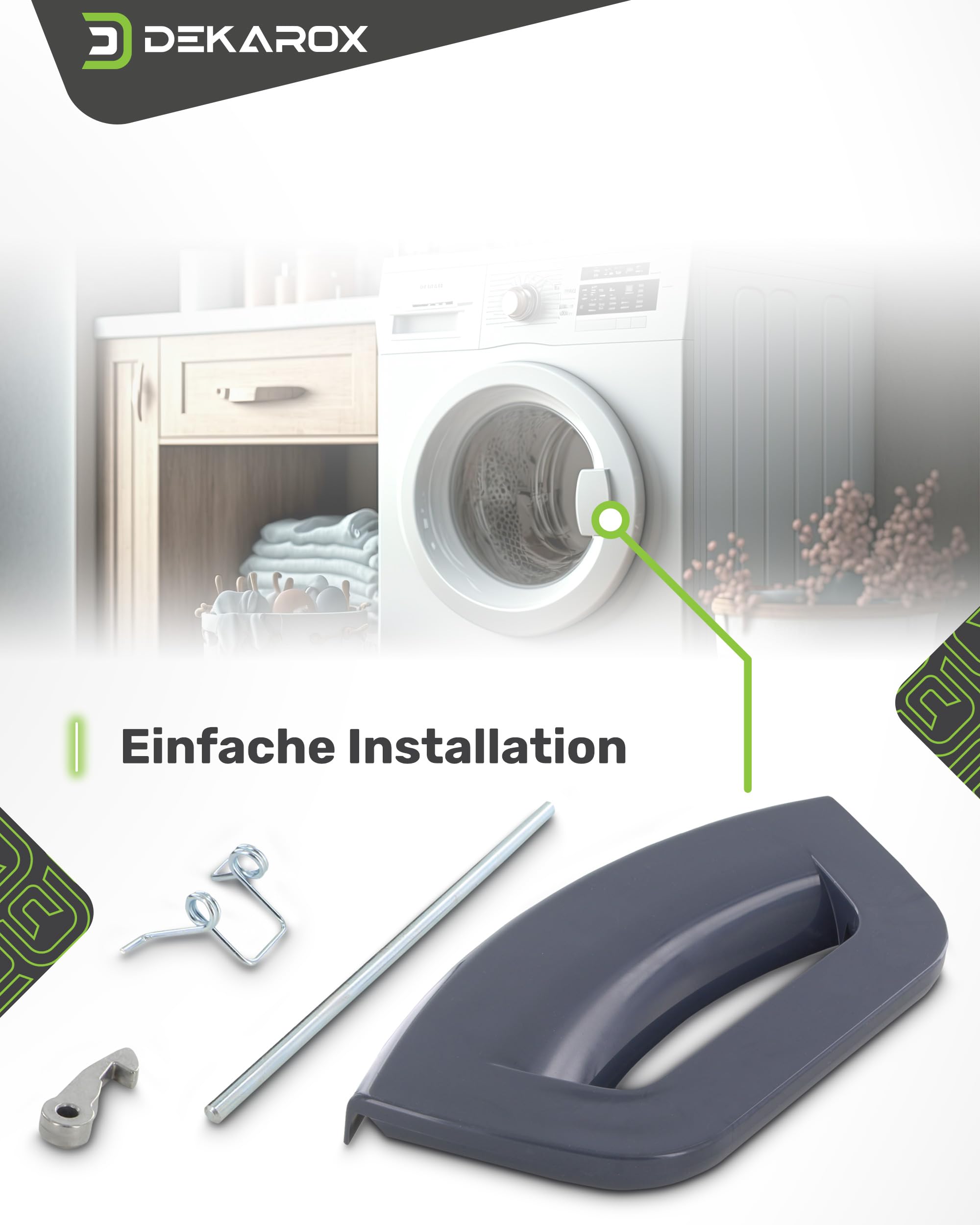 Uchwyt do drzwi Indesit Hotpoint Ariston C00286151 Whirlpool Bauknecht Ignis 482000031725 do pralek takich jak WMG WMD WML FMG FMD