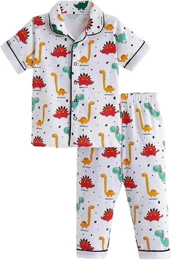 Hopscotch Dino Cotton Sleepwear Set