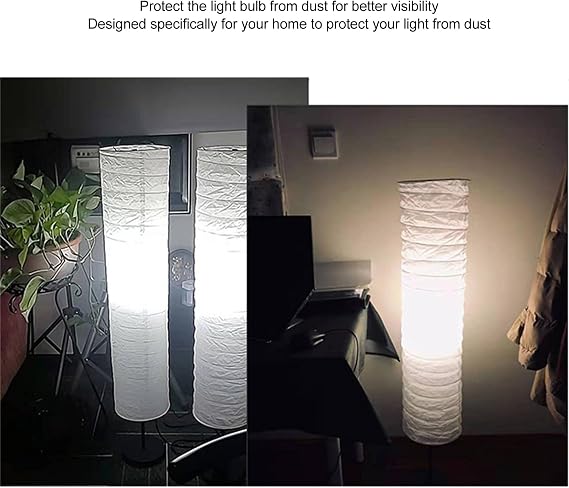 Maxmartt Floor Light Rice Paper Cover Floor Lamp Shade 94cm 37 Inch Rice Paper Lamp Protector Cover for Living Room Bedroom