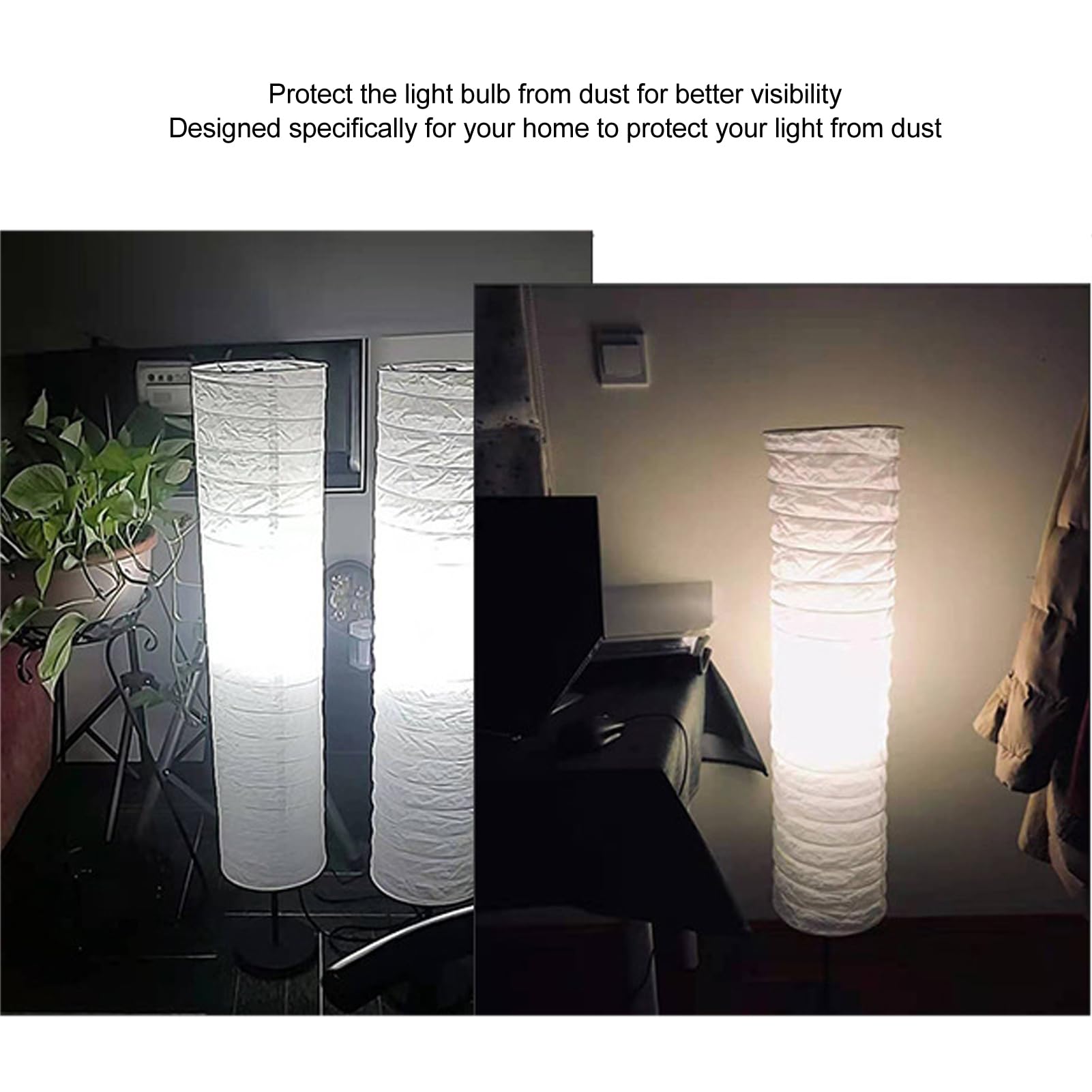 gernie Rice Paper Floor Lamp Shade - Image 3