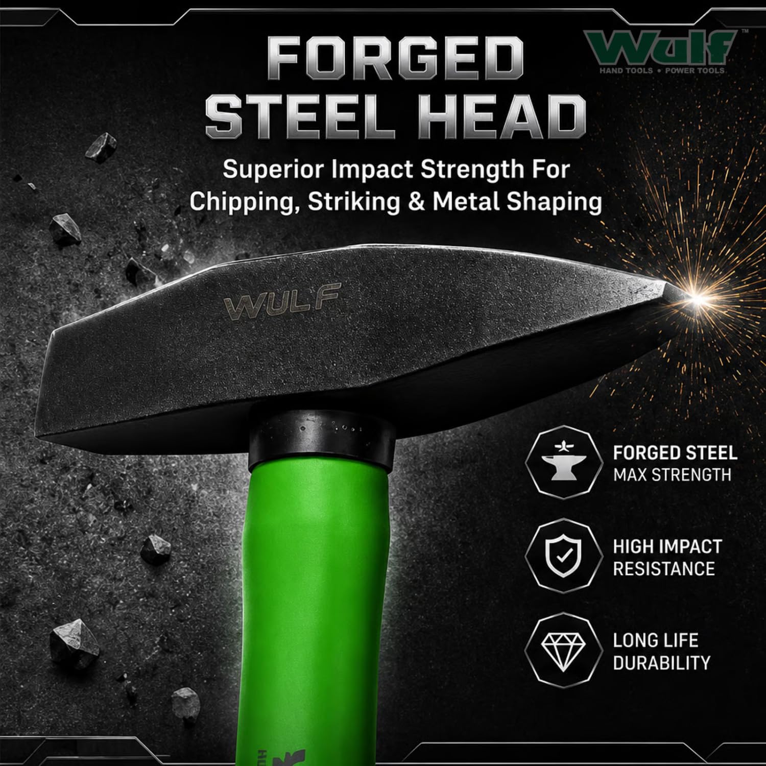 WULF Heavy Duty Hammer - Welding & Construction -4