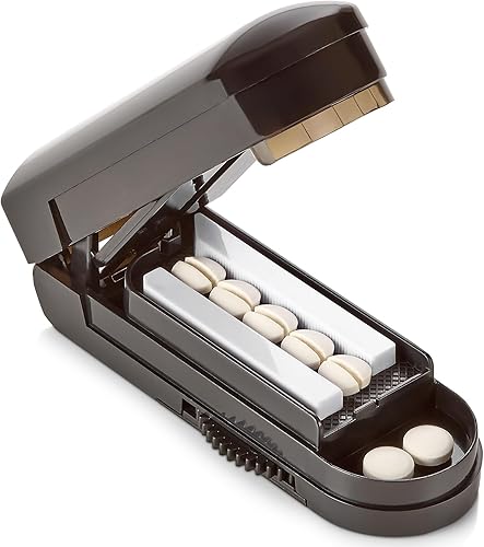 Cortador de pastillas para pastillas pequeñas, cortadores de píldoras múltiples divisores para pastillas pequeñas a grandes, cortador dividido para