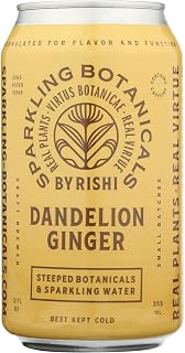 Dandelion Ginger Sparkling Beverage, Gluten Free, Non GMO, 12 Fluid Ounce (Pack of 12)