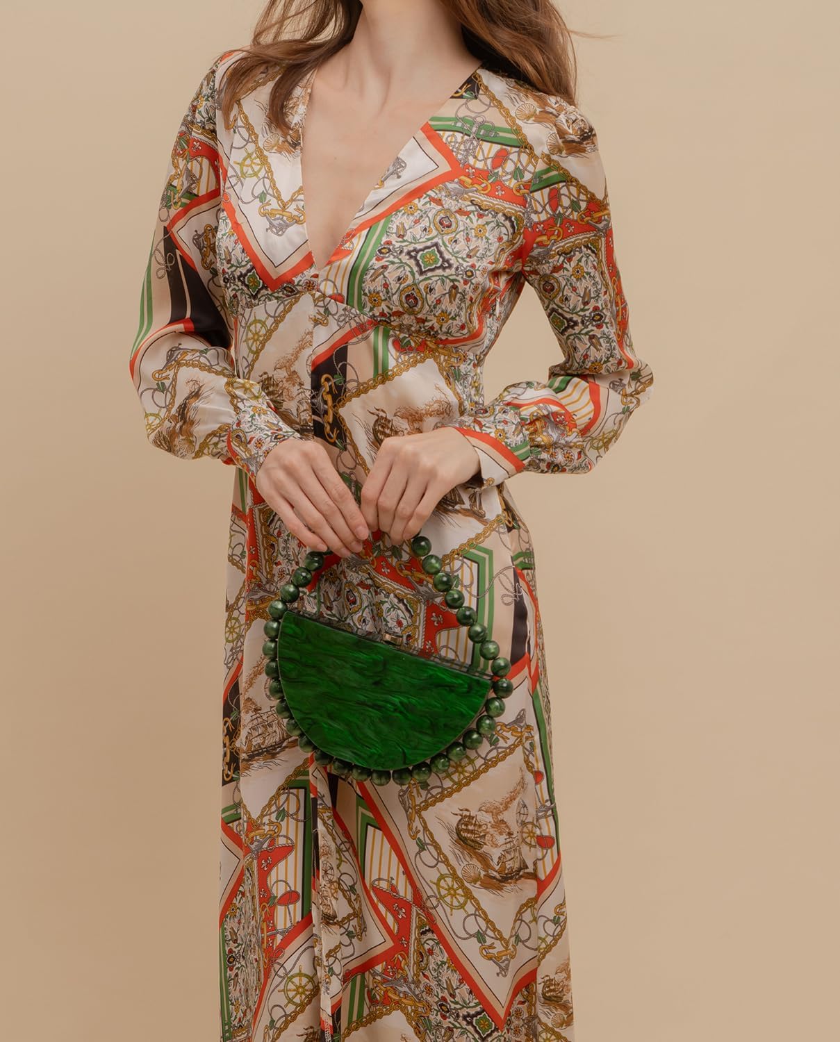 Acrylic Clutch Purses for Women Cute Bead Evening Handbag Chic Trendy Evening Clutch Bag for Party Prom Wedding 2025 - Image 2