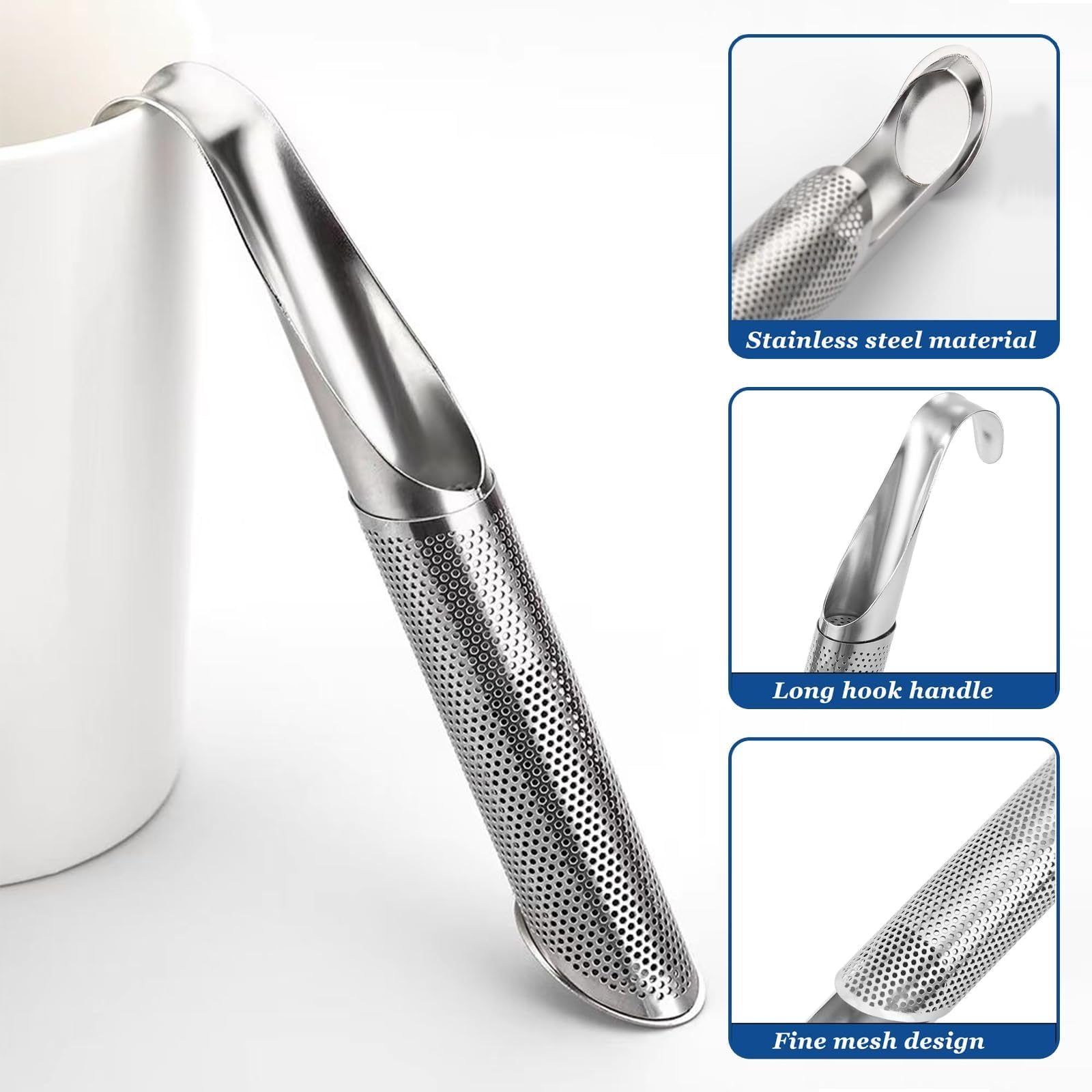 Tsathoggua Stainless Steel Tea Strainer, Tea Infuser for Loose Tea Spices, Tea Leaf Infuser, Durable, Easy Clean - Image 3