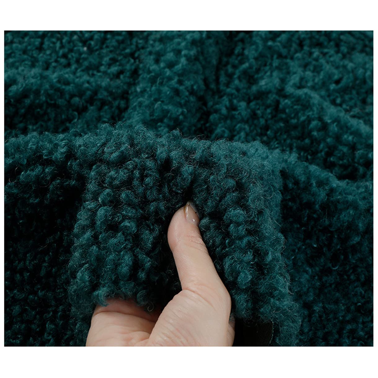 Nakan Dark Green Sherpa Fleece Faux Fur Fabric 160X50cm Wide High Density Soft Faux Sheepskin Fabric For Sewing, Toys, Cushions, Costume, Diy Crafts(Color:dark Green)