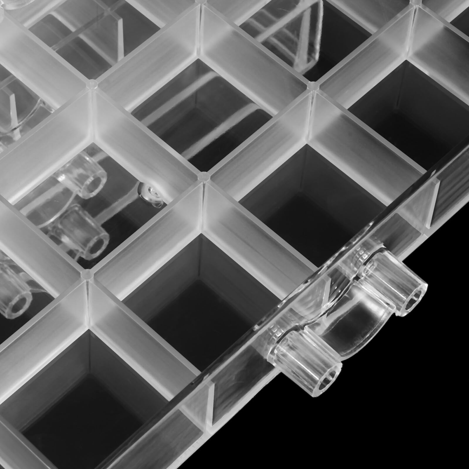 Uonlytech Organizzatore Orecchini in Plastica a 5 Strati con Cassetti | Trasparente, Capienza Ampia, Design Semplice e Raffinato, Struttura Impilabile per Ordine e Protezione