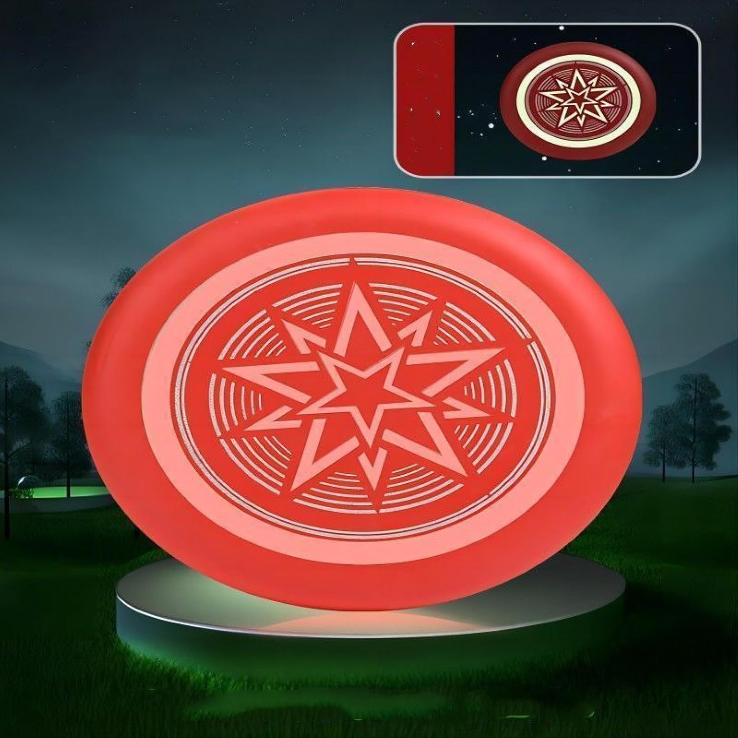 Kids Luminous Safety Soft Frisbee Hand Thrown Swingable Foam Luminous Frisbee Outdoor Sports Outdoor Toys Boys