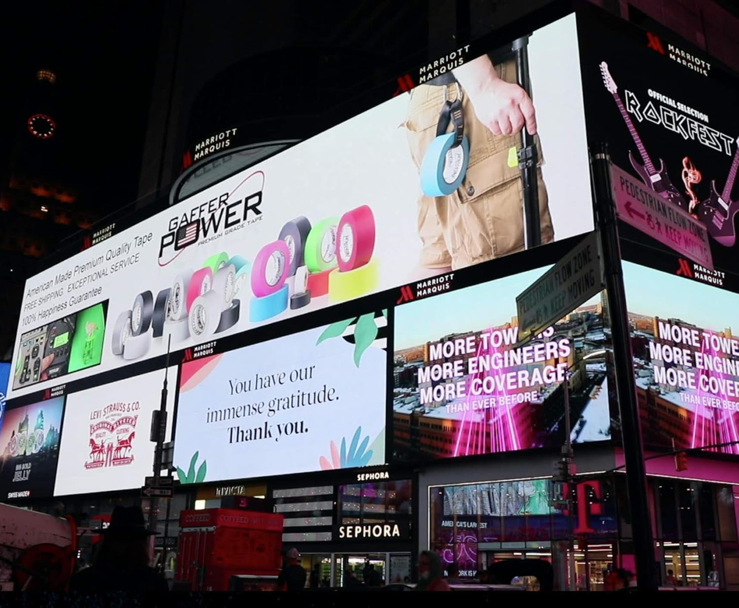 Real USA Professional Grade Gaffer Tape by Gaffer Power, Made in The USA, Heavy Duty Gaffers Tape, Non-Reflective, Multipurpose. 2 Inches x 30 Yards, Black + 18 More Colors Available : Industrial & Scientific