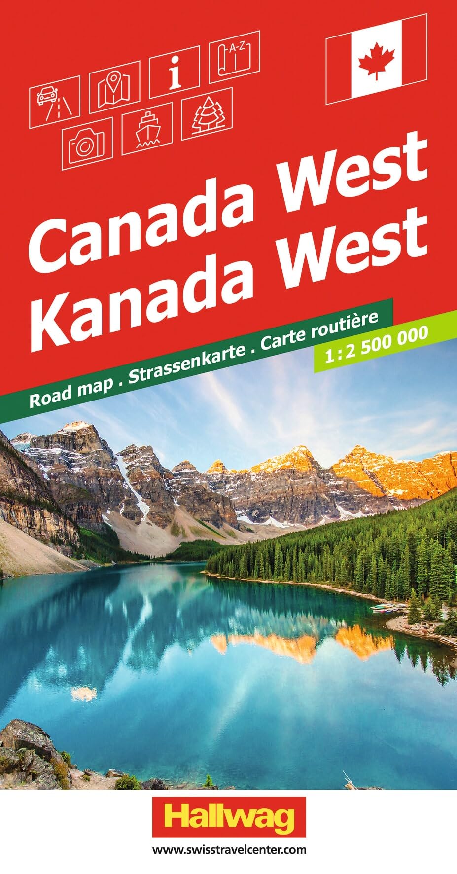 Canada West: Inkl. Stadtpläne, Ortsverzeichnis und Reiseinformationen (Road maps)