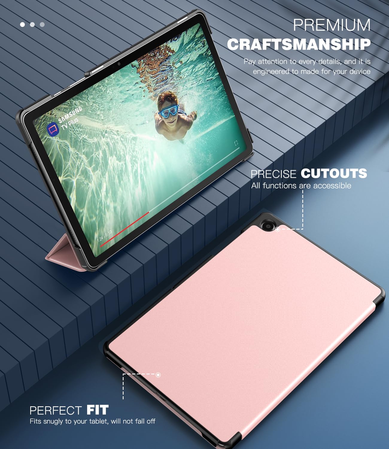 Cover Per Samsung Galaxy Tab A9+ 11 Pollici 2023 - Leggera, Protettiva Con Risveglio Automatico - Foto 3