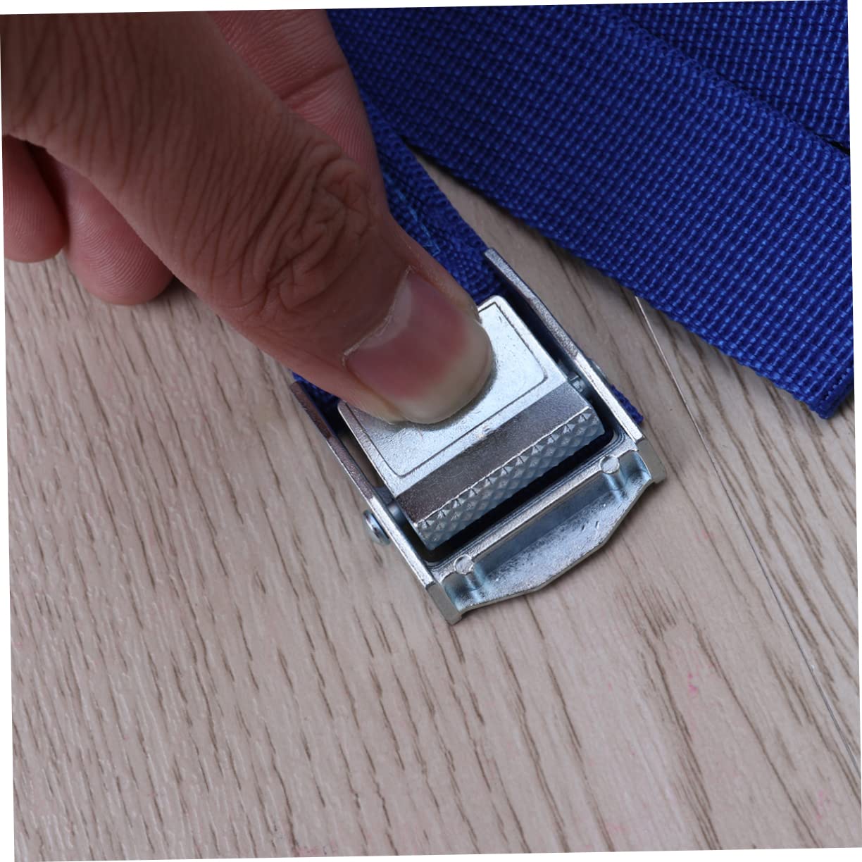 10stücke Teiliges Zurrgurte Aus Dickem Nylon Mit Stahl-Schnellverschluss Lange Ladungssicherung Gurte Robuste Spanngurte Für Dachgepäckträger Kajaks Koffer Und Transport Blau