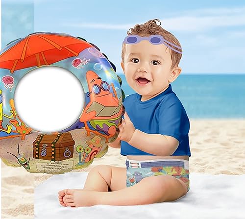 Miniatura 2 de Splashers - Pañales de natación desechables, talla 4-5 (20-33 libras), anillo de natación absorbente y ajustable para bebés, niños pequeños, niñas,
