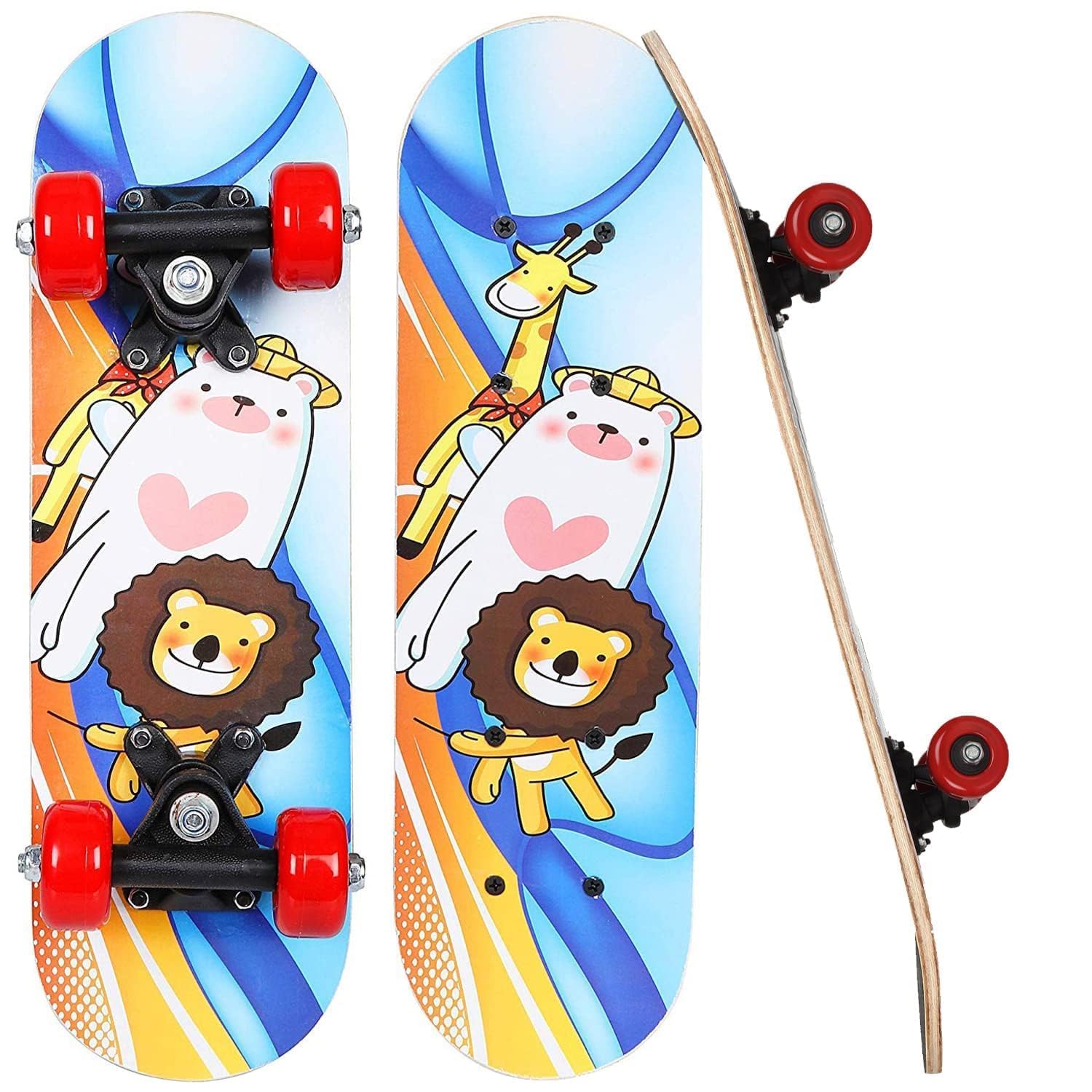 Buy DESCTIDY Kids Skateboard | 17 X 5 Inches Maple Wood Skateboard
