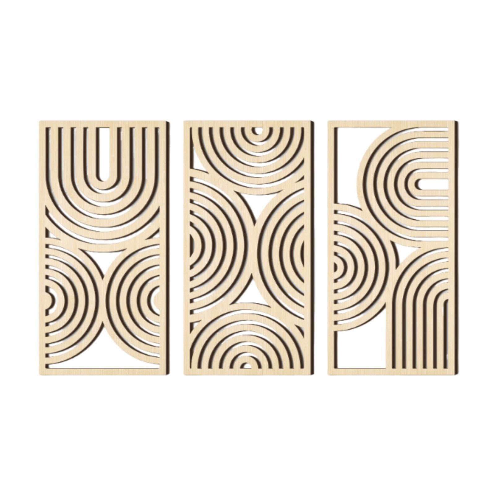 Bnf® 3 Pieces Wood Wall Art Rustic Wall Decoration for Hotel Room Bathroom|Crafts|Handcrafted & Finished Pieces|Home Dcor& Accent|Wall Hangings-image-32