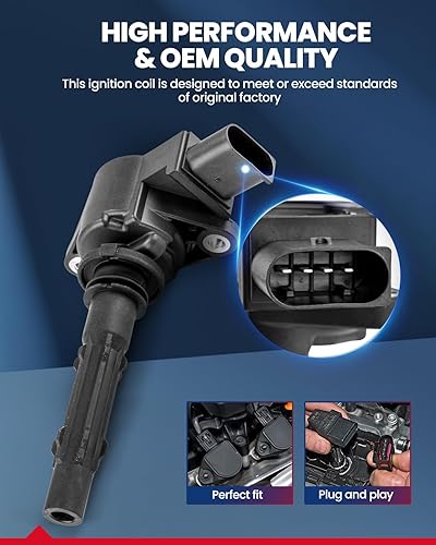 Vista 77 de KAX 4 paquetes de bobinas de encendido UF652 para Hyundai Accent 2012-2021, Kia Soul 1.6L, 2012-2019 Rio, 2012-2017 Veloster repuesto para UF652