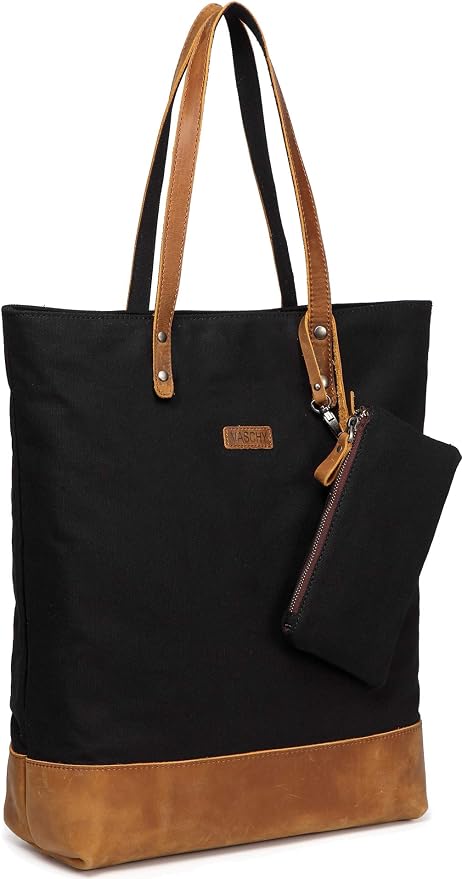 Tote Bag, VASCHY Vintage Canvas 15 