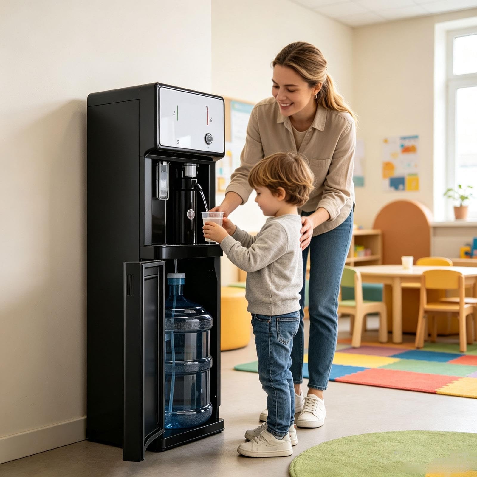 Distributore Acqua Calda Fredda 3 Temperature for Casa e Ufficio | Selezione rapida della temperatura, utilizzo versatile, ideale for ambienti domestici e lavorativi, funzionamento pratico