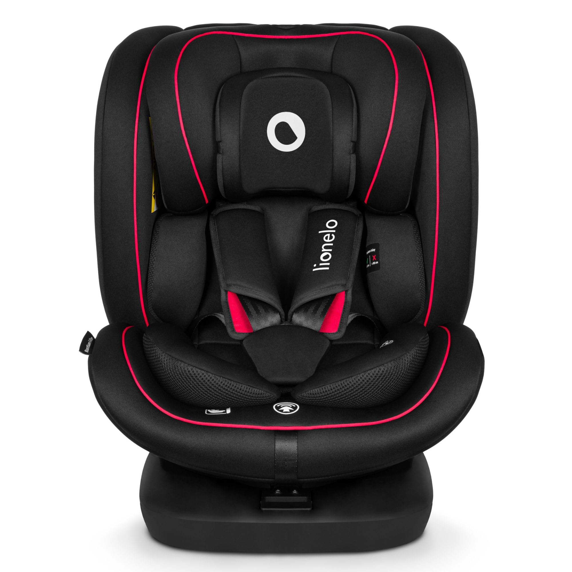 Lionelo BASTIAAN I-SIZE Siège Auto Pivotant à 360° ISOFIX De 0 à 36 kg | (40-150 cm) Groupe 0/1/2/3 (0-12 Ans) Installation Face et Dos à la Route, Sangle TopTether, Têtière Ajustable, Rotation 362