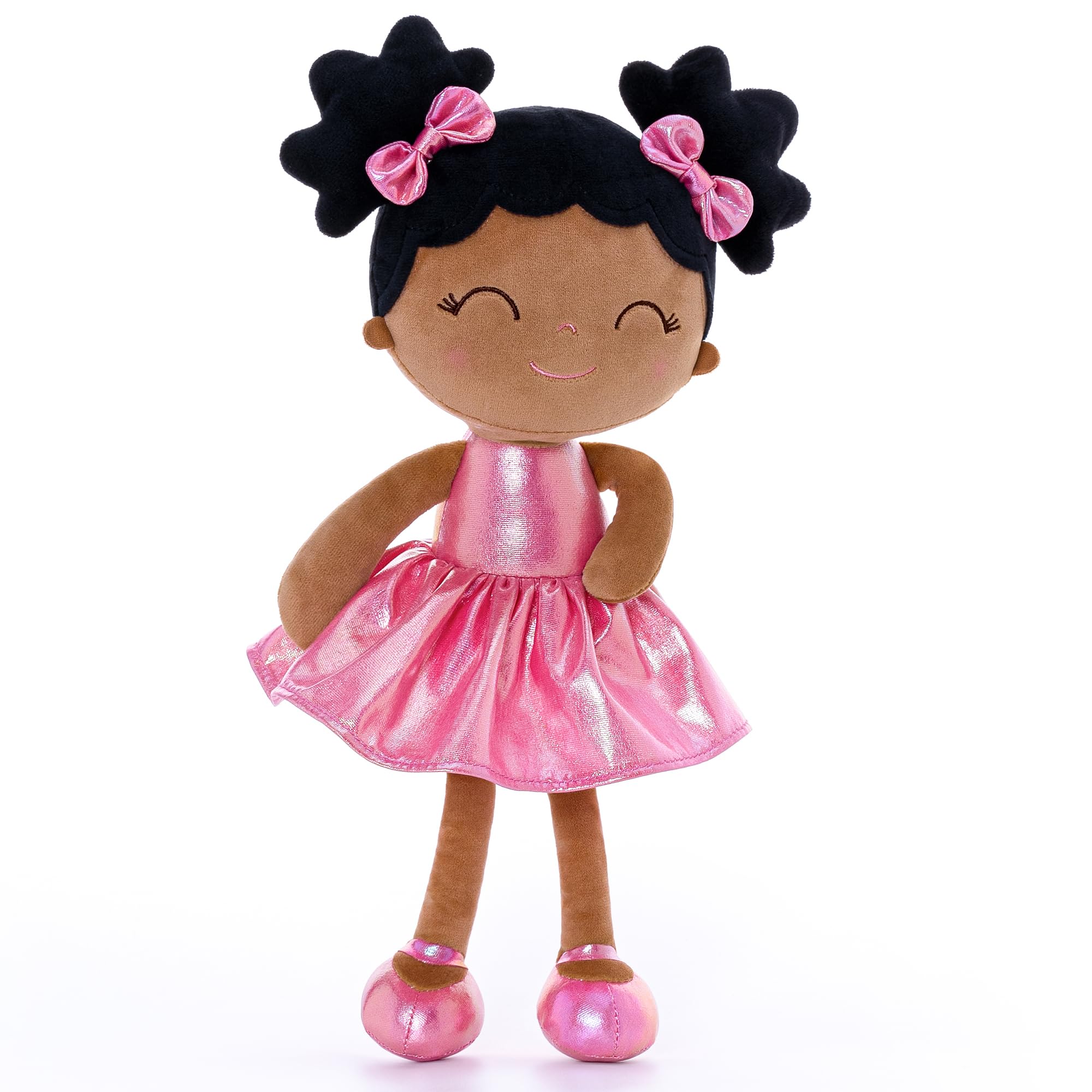 GloveleyaBaby Girl Gifts Baby Dolls Soft Doll Curvy Illusion Girl Rose Red 12inches