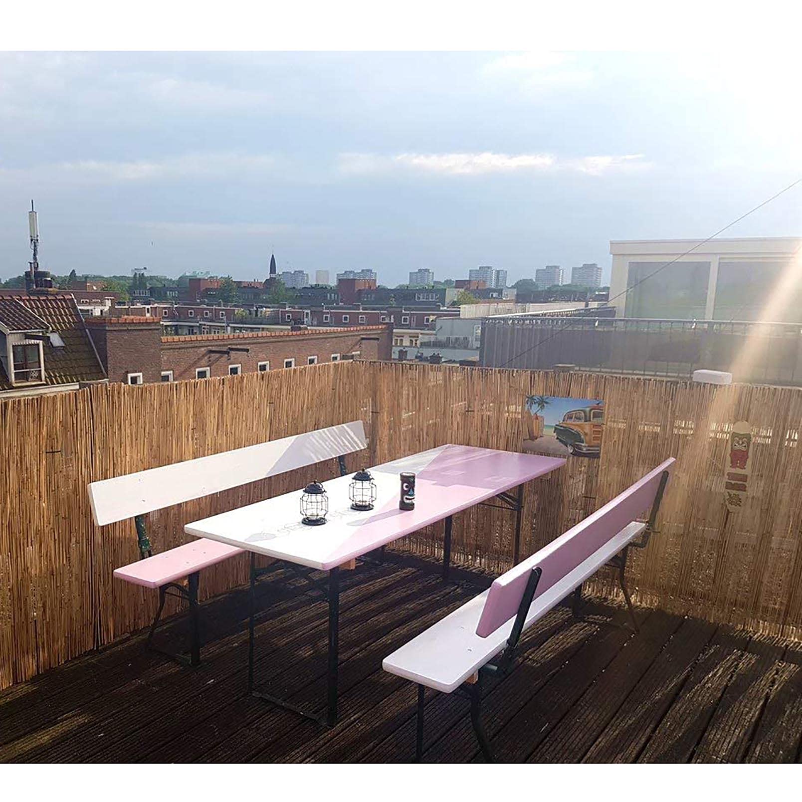 Schermo per La Privacy del Balcone, Stuoia Cannette Ombra Recinzione Esterno Rilegata Pannelli per Recinzione per Terrazze, Tende da Esterno in bambù, Tessuto A Mano, Recinzioni Decorative