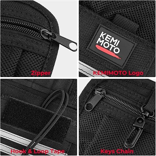 Miniatura 5 de KEMIMOTO Organizadores de alforjas universales para modelos de moto de turismo, para Street Glide Road Glide Road King, organizadores de bolsas de